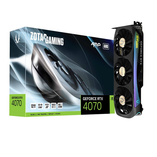 Zotac Gaming GeForce RTX 4070 AMP AIRO 12GB GDDR6X Graphics Card ZT-D40700F-10P