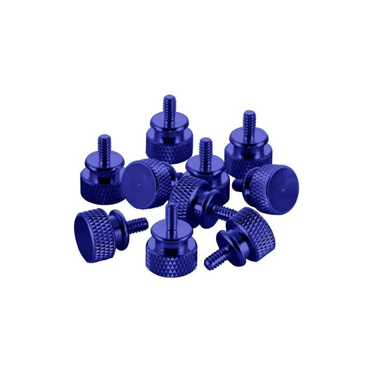CableMod Anodized Aluminum Thumbscrews 10 Pack- Blue