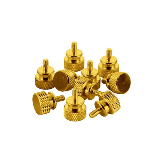 CableMod Anodized Aluminum Thumbscrews 10 Pack- Gold
